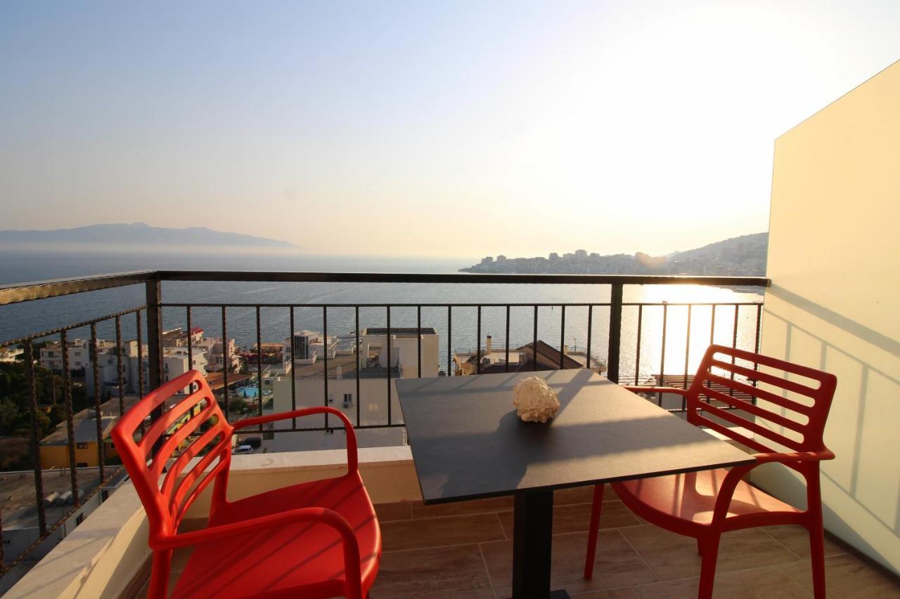 Afrodite Suites Sarande Bagian luar foto