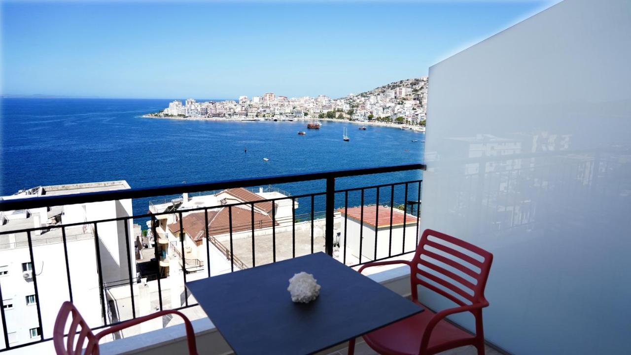 Afrodite Suites Sarande Bagian luar foto