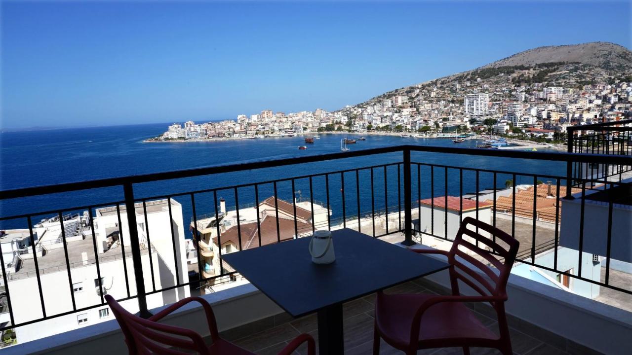 Afrodite Suites Sarande Bagian luar foto