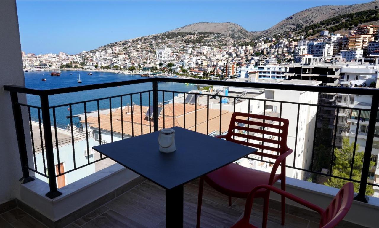 Afrodite Suites Sarande Bagian luar foto